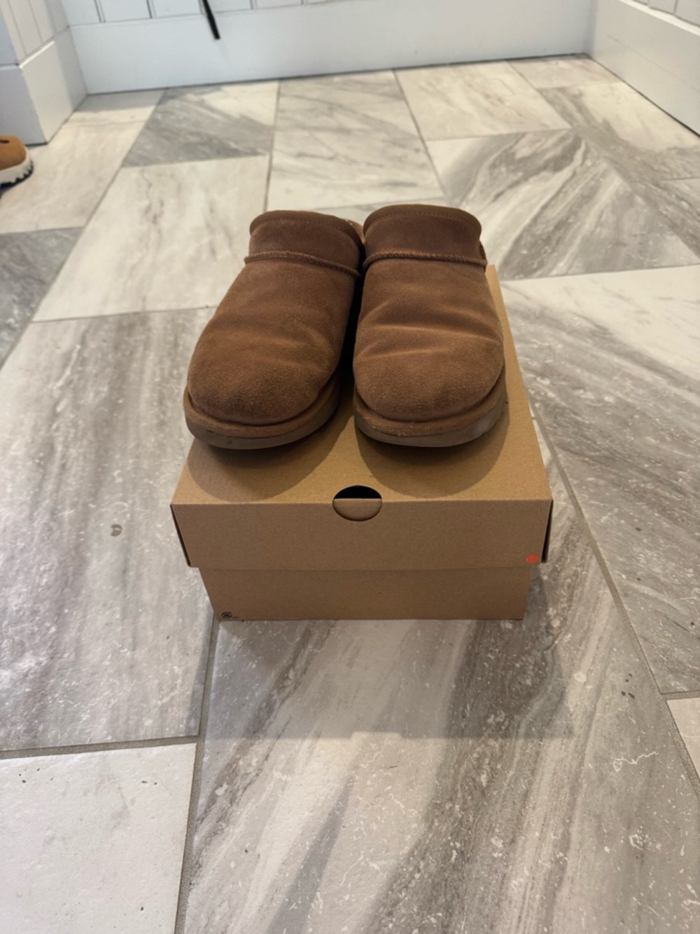 UGG Brown Suede Slip-On Loafers